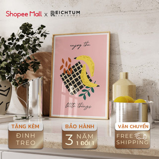 Tranh treo tường canvas cao cấp SET1 của REICHTUM - Phòng khách/ Nhà ngủ/ Decor/ Chất vải canvas