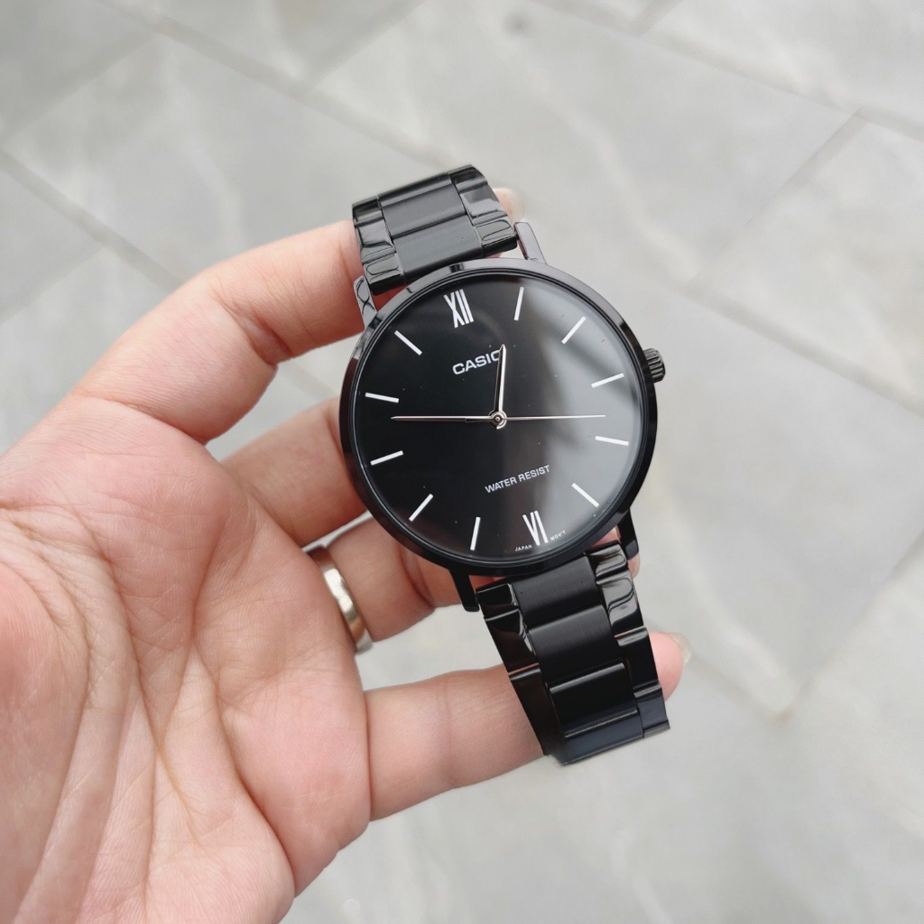 Đồng Hồ Nam Casio MTP-VT01B-1BUDF Màu Đen Mặt Kính Khoáng 40mm Chống Nước Dây Kim Loại Chính Hãng | BigBuy360 - bigbuy360.vn
