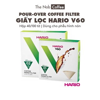 Giấy Lọc Cà Phê V60 Hario Nâu 40 tờ | Không dùng hoá chất tẩy trắng