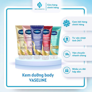 Dưỡng thể Body trắng da Vaseline Healthy Bright Gluta Hya Thái Lan