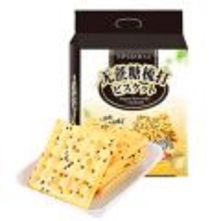Bánh quy ăn kiêng soda cracker mè đen top savor 380g