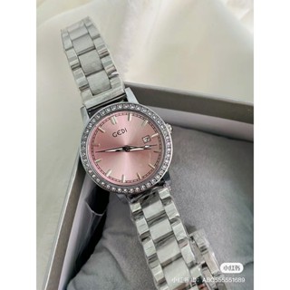 Đồng Hồ Nữ Đính Đá, Đồng Hồ Nữ Dây Thép Mặt Tròn Chính Hãng 6652 Khoá Thông Minh Chống Nước 3ATM Bảo Hành 12 Tháng