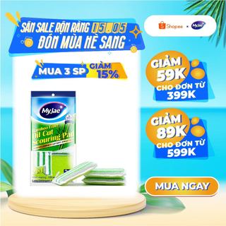Miếng rửa chén đa năng sợi tre MyJae, miếng rửa chén chống xước 2 mặt, siêu bền đánh bay dầu bẩn