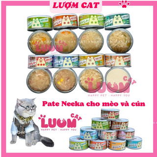 Pate Neeka thơm ngon combo 10 lon mix vị cho mèo và cún