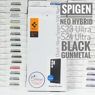 Ốp lưng spigen samsung galaxy s23 ultra neo hybrid black - chính hãng spigen việt nam