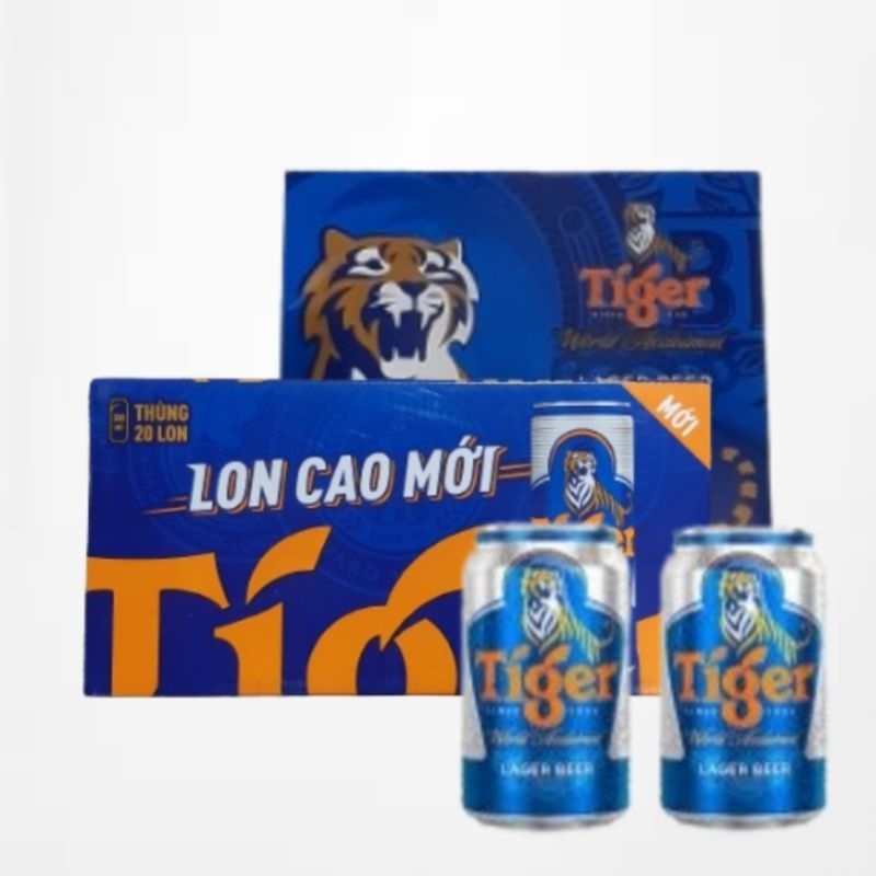 Bia Tiger xanh thùng 20 lon 330ml