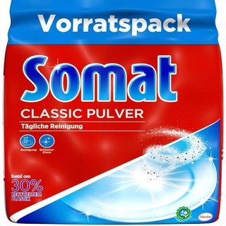 Bột rửa bát dành cho máy rửa chén, máy rửa ly Somat Classic bịch 1.2kg của Đức, date 2026