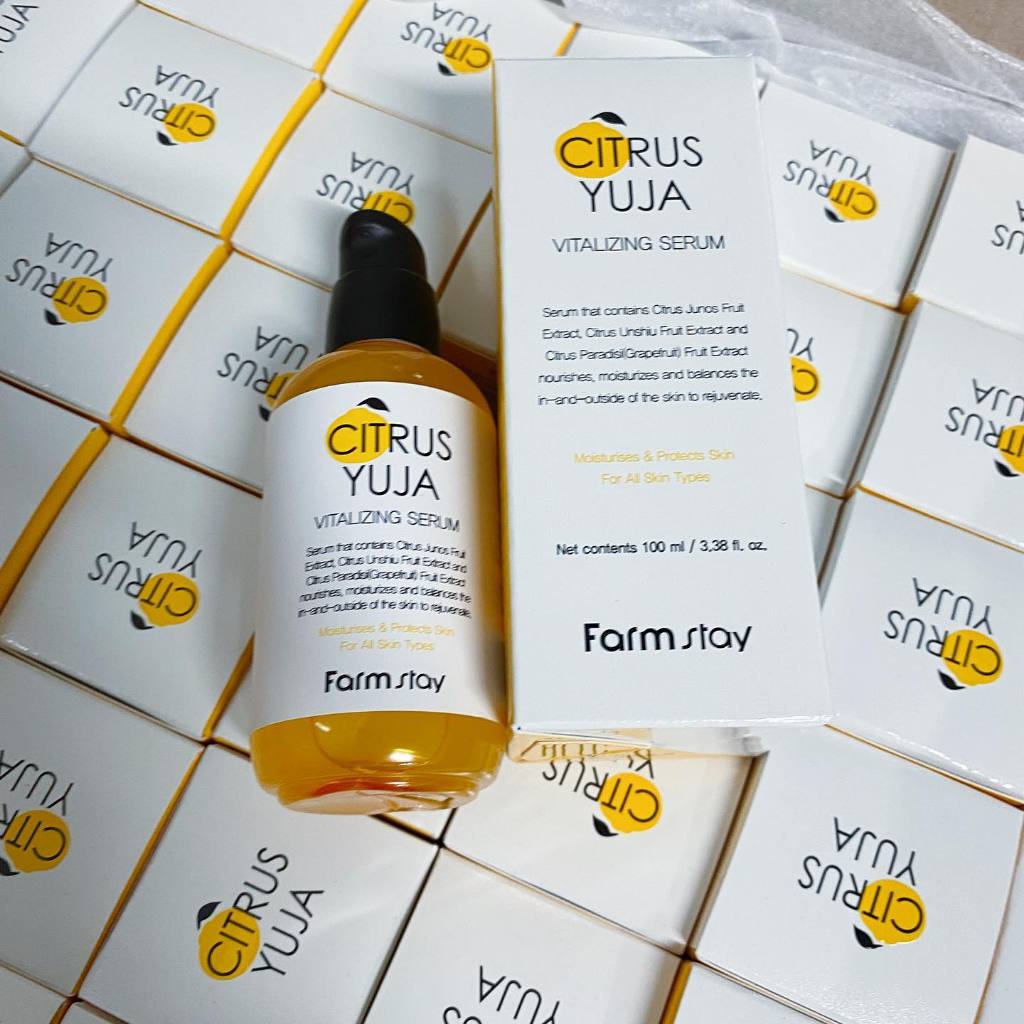 Shop'LILA.ERUM DƯỠNG TRẮNG DA HIỆU QUẢ FARMSTAY CITRUS YUJA VITALIZING SERUM 100ML - 16973
