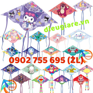 [MUA 1 ĐƯỢC 1] Diều 3D - Tặng 150m dây (diều giá rẻ , diều hoạt hình , diều mini, diều đại trà) diều cinnamoroll, dieu