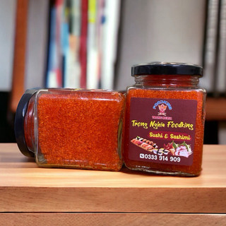 Trứng cá chuồn Nhật thơm,giòn220gr( kèm nước tương , wasabi Nhật  )