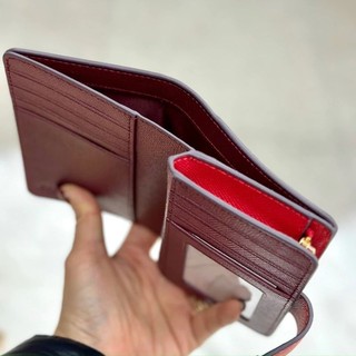 Ví C0ACH Medium Corner Zip Wallet da thật chuẩn xịn xò