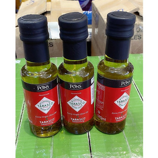 1 chai dầu olive extra virgin vị ớt tabasco hiệu pons 125ml của tbn - exp 08/2025