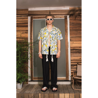Áo tulip flower cuban shirt