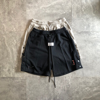 Quần short nỉ cúc bấm NBAAA B158 BuiVintage, vài dày dặn thoáng mát logo silicon, thêu bền đẹp.