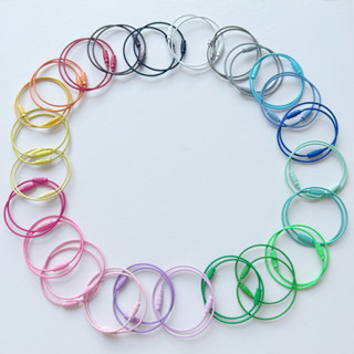 10 cái vòng móc khoá thép không gỉ dài 15cm [INBOX CHỌN MÀU]