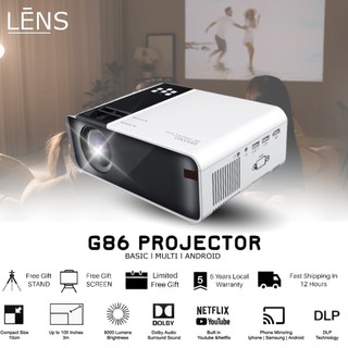 Máy chiếu G86 FULL HD 1080P Máy chiếu mini Android WIFI LCD Led Máy chiếu di động