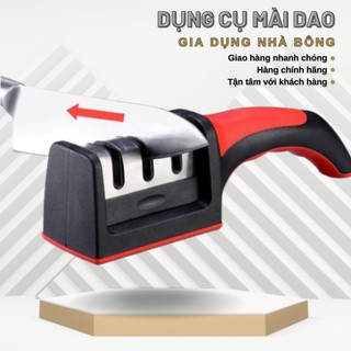 Dụng cụ mài dao cầm tay, dụng cụ mài dao 3 ngăn, tiện lợi