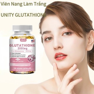 【120 viên】Viên uống trắng da Glutathione 2000mg viên nang mềm chống lão hóa bổ sung-làm trắng da