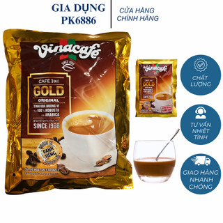 Cà phê sữa hoà tan 3 in 1 VinaCafé Từ 100% từ hạt cà phê Robusta và Arabica chất lượng 480g x 24 gói