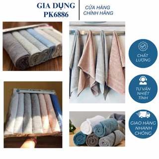  SET 7 KHĂN VẢI COTTON HÀN QUỐC Hàng Chính Hãng