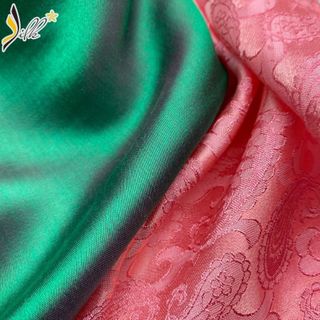 Lụa may áo dài - SILK – Satin màu xanh két – ST02 KR