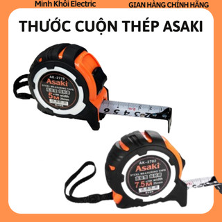 Thước cuộn thép Asaki,thước thép cuộn,thước kéo chống va đập,thước cuộn bọc,thước mét,thước rút,thước dây,thước đo,thước