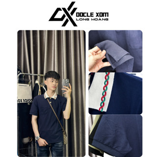 [Best Quality] Áo Polo nam ngắn tay " GỤ CHI QC 1801 " họa tiết THÊU XOẮN CỔ khuy thanh lịch LA 1-1 on web