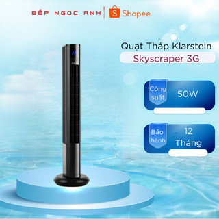 Quạt tháp lọc không khí Klarstein Skyscraper 3G Turmventilator màu trắng/xám/đen - Nhập khẩu từ Đức