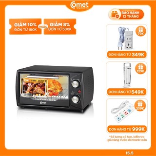 Lò nướng điện 10L COMET CM6510 Lưu thông không khí nóng hai chiều, Núm điều khiển kép, Nhiều chế độ nướng - Bảo Hành 12T