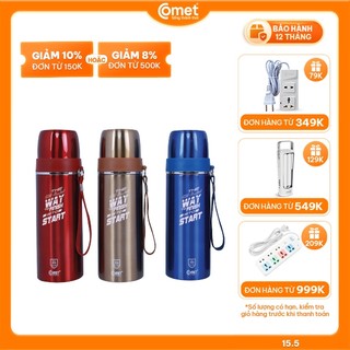 Bình giữ nhiệt COMET 500ml CH12-75 giữ nhiệt trong vòng 6 - 8 tiếng, chân không vừa có thể giữ nóng ,giữ lạnh