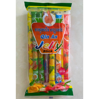 Rau câu trái cây Campuchia QIN AN JELLY stick 1 bịch 13 cây