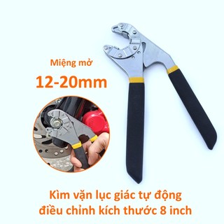 Kìm vặn lục giác 6" 8", kìm vặn ốc vạn năng bằng thép CRV cao cấp, chịu lực tốt, chống mài mòn