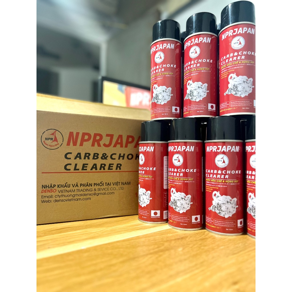 [THÙNG 12 CHAI] Xịt chế NPR Japan - Xịt chế hòa khí kim phun súc rửa máy bám cặn bẩn vệ sinh buồng đ