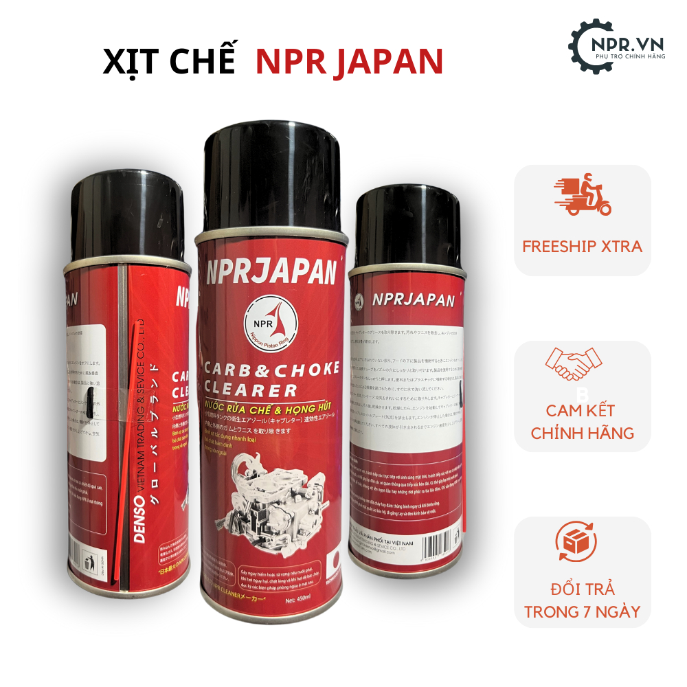 [ SIÊU RẺ ] Bình Xịt Chế NPR / Xịt Chế Hoà Khí / 450ml Súc Bình Xăng, Tẩy Rửa Ô Tô - Xe Máy