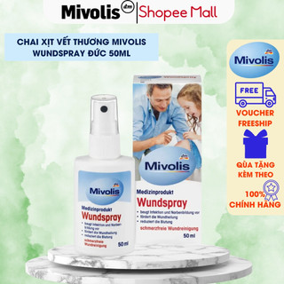 Chai Xịt Vết Thương Mivolis Wundspray Đức 50ml làm sạch, giữ ẩm, giúp vết thương mau lành hơn - 3WB