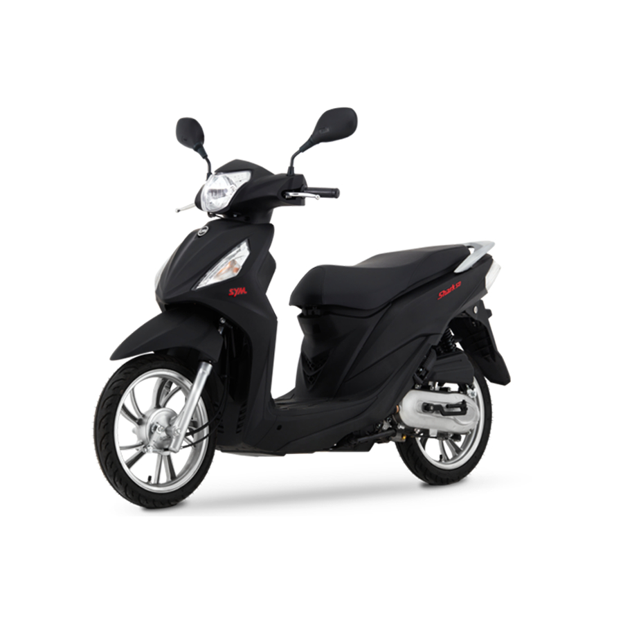 Xe máy SYM Shark 50cc phiên bản đen nhám