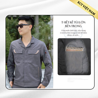 Quần áo bảo hộ lao động cao cấp KCT Noris đồng phục bảo hộ công nhân kỹ sư độ bền cao khó bám bụi