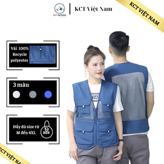 Áo gile bảo hộ lao động Kboss KCT trang phục công nhân kỹ sư cao cấp chống nước chống bụi đủ size