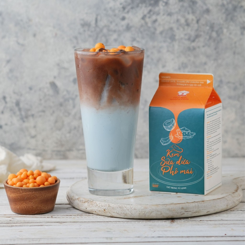 kem sữa dừa phô mai 500gr