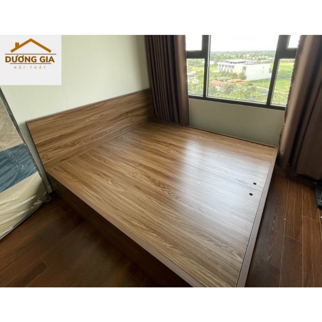 Giường gỗ mdf cao cấp 1m2,1m4,1m6,1m8 có hộc kéo tiện lợi giá tốt cho căn hộ, chung cư