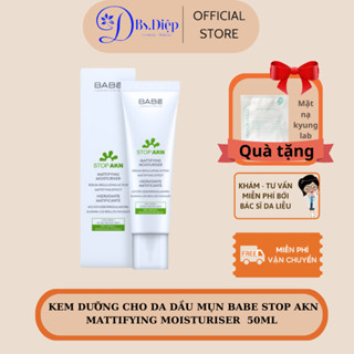 Kem dưỡng ẩm LABORATORIOS BABE - Stop akn hidratante reparador  stop akn repairing moisturiser