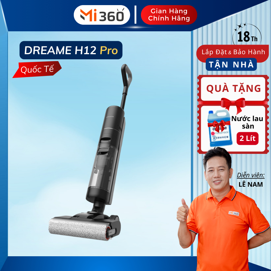 [Mã SPHACL11 giảm 6% đơn 1TR2] Máy Hút Bụi Lau Nhà Khô Và Ướt Dreame H12 Pro | H12S AE - Bản Quốc Tế - BH 18 Tháng