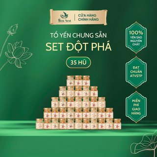 Set 35 hũ yến sào chưng sẵn mix 12 vị Khánh Hòa thượng hạng 20% hương vị tự nhiên Sen Nest