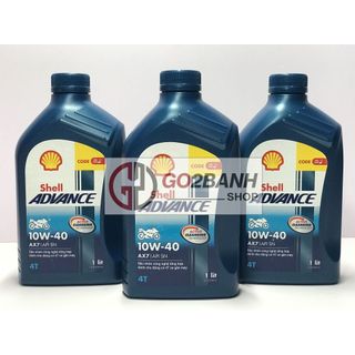 Nhớt shell advance ax7 10w40 xe số