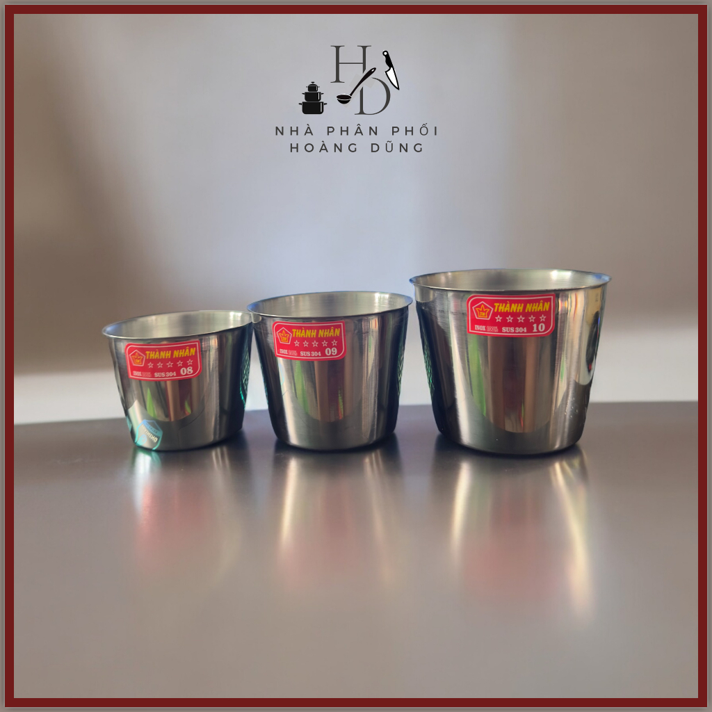 Ly làm nước đá chung nước đá inox 304 100% không han gỉ