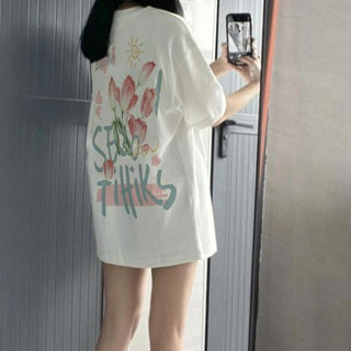 Áo Thun Nữ Ngắn Tay Cổ Tròn Form Rộng Thời Trang