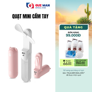 Quạt cầm tay mini METIS 3 chế độ gió dung lượng pin 2000mAh gấp gọn tiện lợi