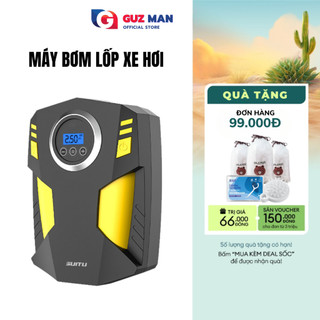Máy Bơm Lốp Xe Ô Tô, Xe Máy Mini METIS Điện Tử Tự Ngắt Hàng Chính Hãng Công Suất 120W Tiện Lợi