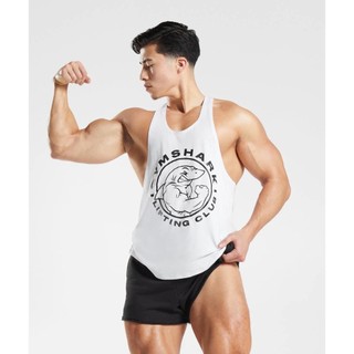 Áo thun ba lỗ tập gym nam logo tròn thun cotton mát lạnh