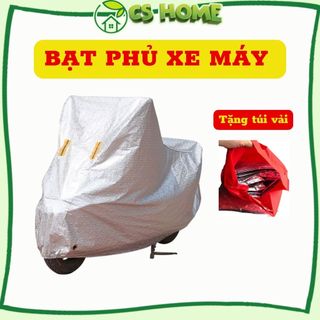 Bạt phủ xe máy loại dày áo trùm phủ bọc che nắng mưa xe máy các dòng phân khúc từ nhỏ tới lớn vải tráng nhôm cao cấp